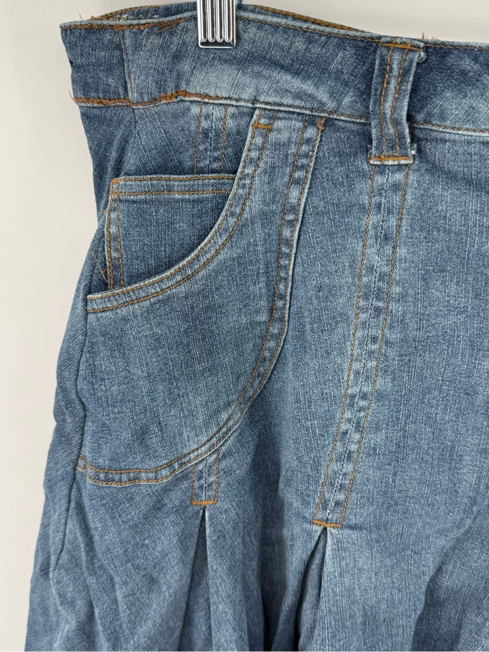 Soft Surroundings Denim‎ Skirt - Light Blue
